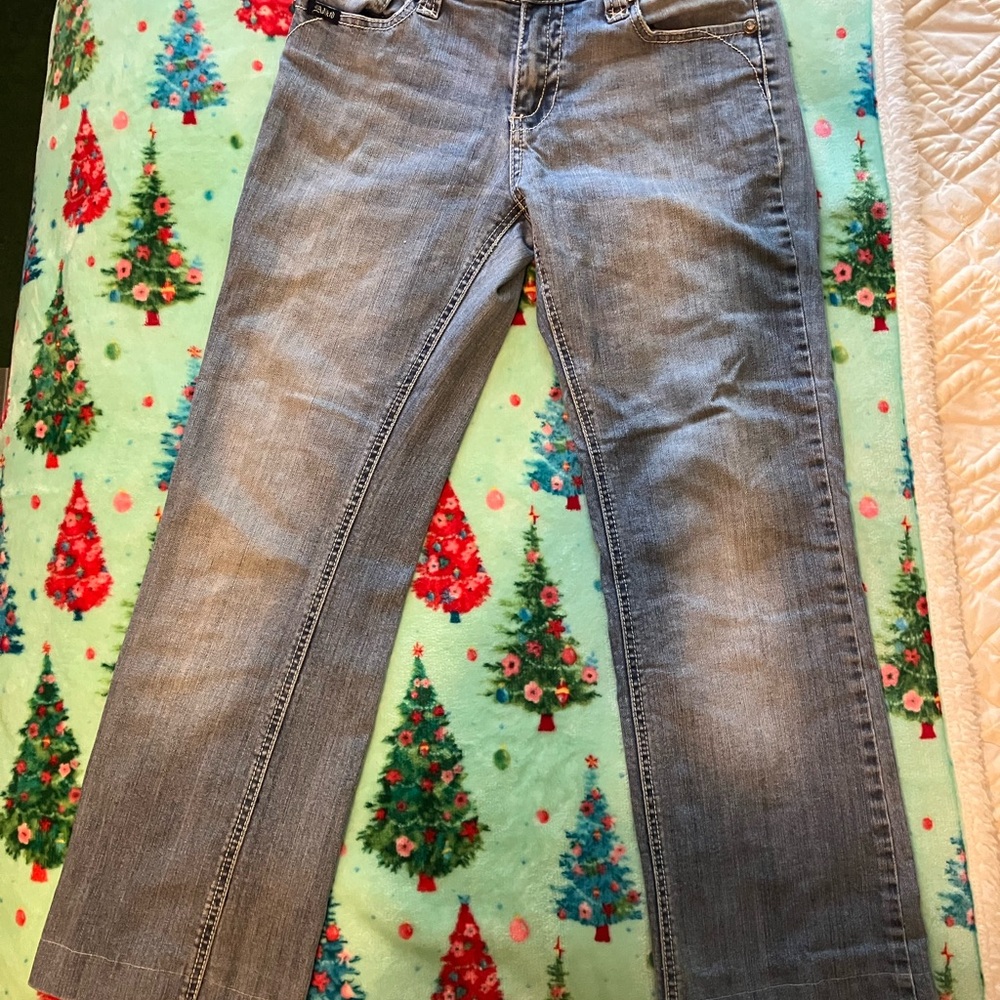 Adiktd Blue Straight Leg Jeans